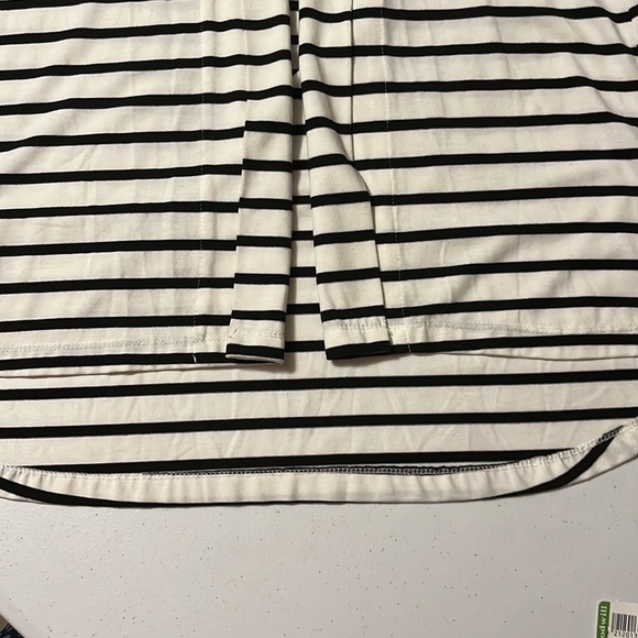 Summer & Sage cardigan, white/black stripe. Large - Picture 3 of 6